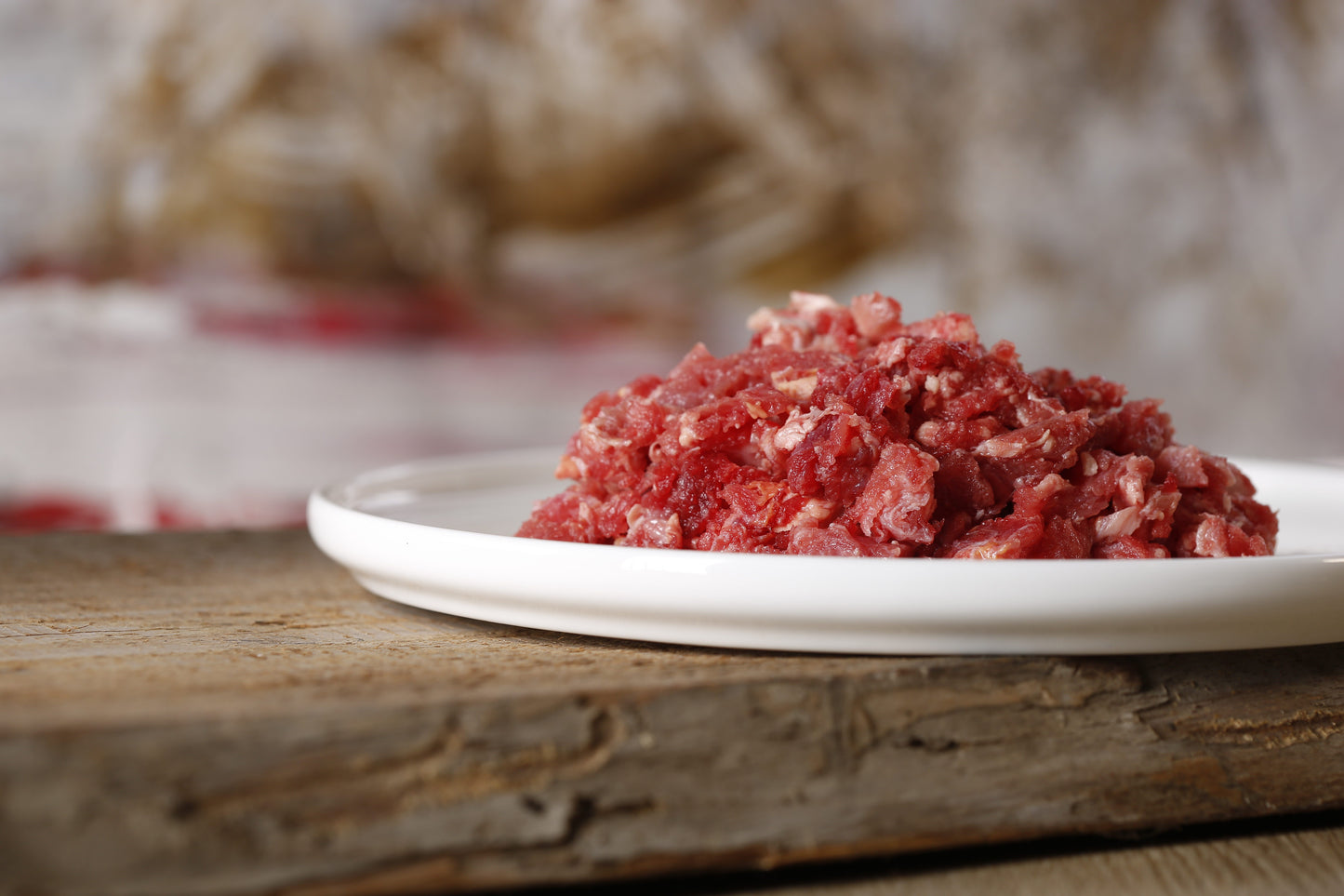 500g BG durchwachsen Rind gewolft, Barfgold