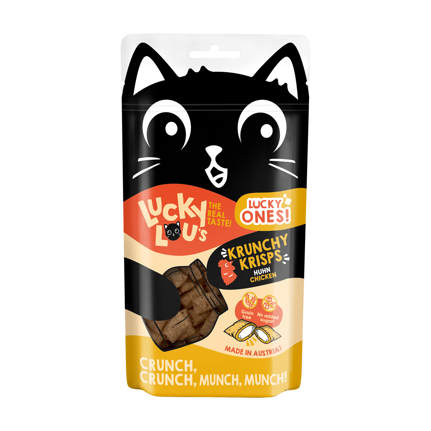 Lucky Lou Krunchy Krisps Huhn, 60g