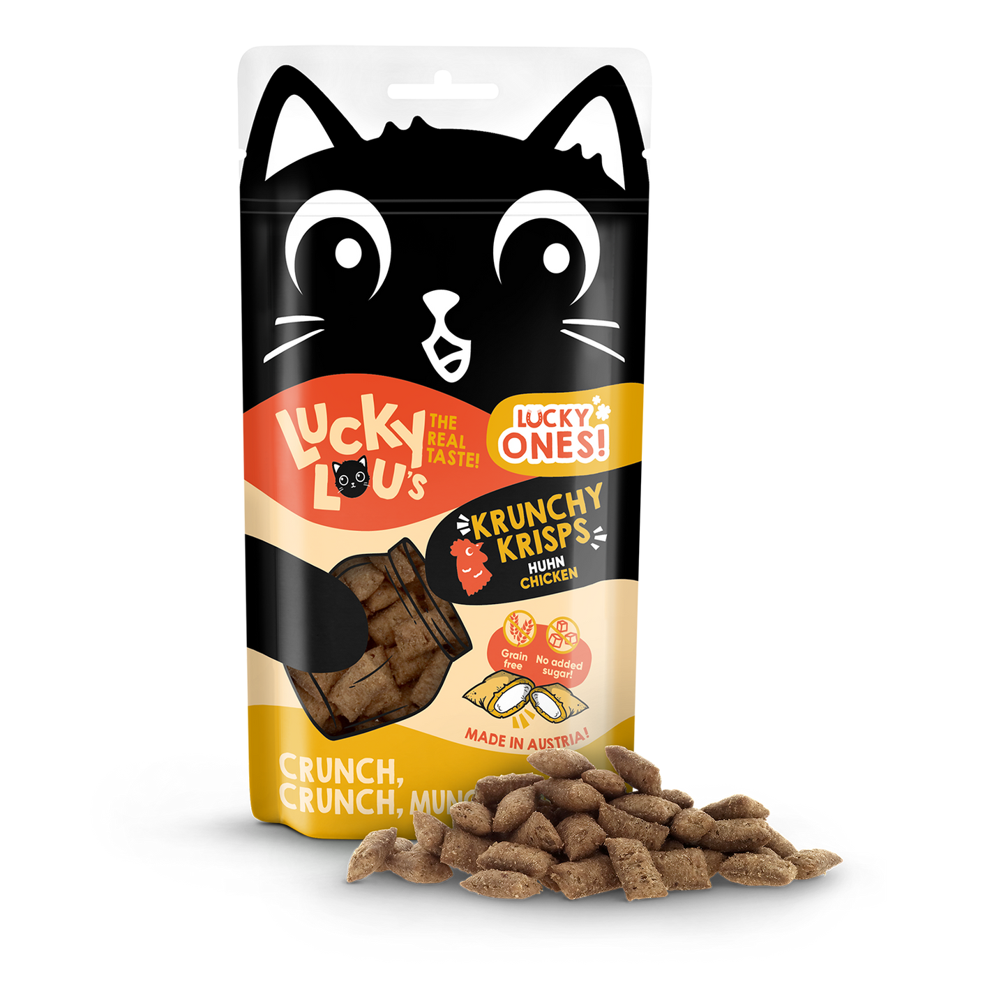 Lucky Lou Krunchy Krisps Huhn, 60g